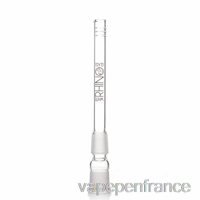 Stylo Vape à Tige En Verre De Rhinocéros Blanc 19/19 De 5,5 Pouces